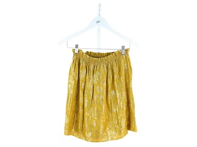 Des Petits Hauts Falda de tops pequeños 1 Amarillo 