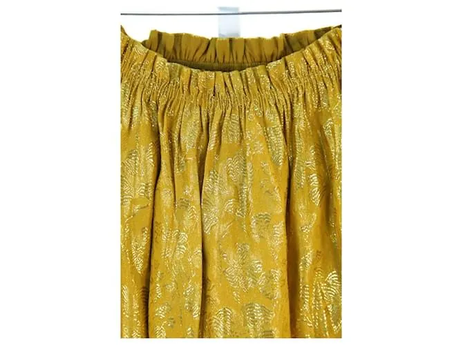 Des Petits Hauts Falda de tops pequeños 1 Amarillo 