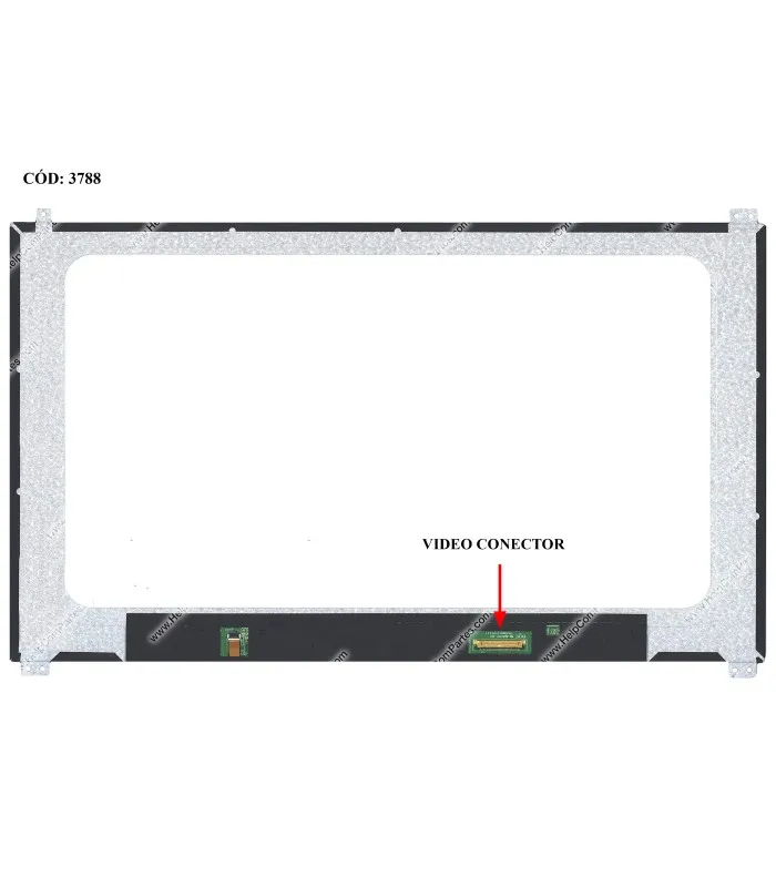 DISPLAY 14.0" 30PIN WLED SLIM WXGA HD (1366X768) MATTE 60HZ NTS EDP VCD PCBA BENT SEG. U/D BRACKET