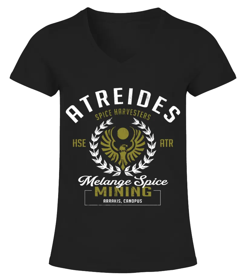DUNE  MELANGE SPICE CAMISETA CUELLO PICO MUJER