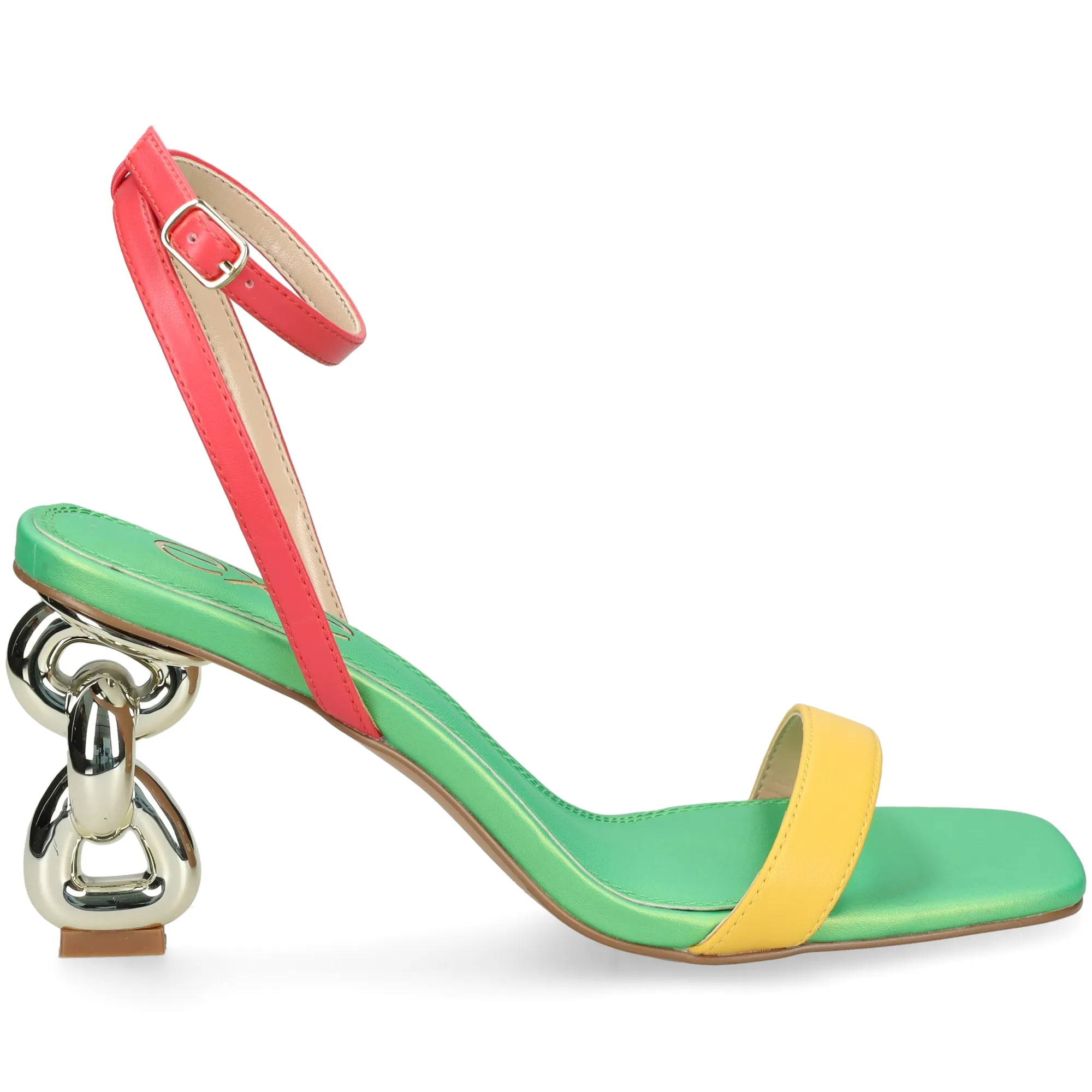 EXE Sandalias con tacón de Mujer VERDE