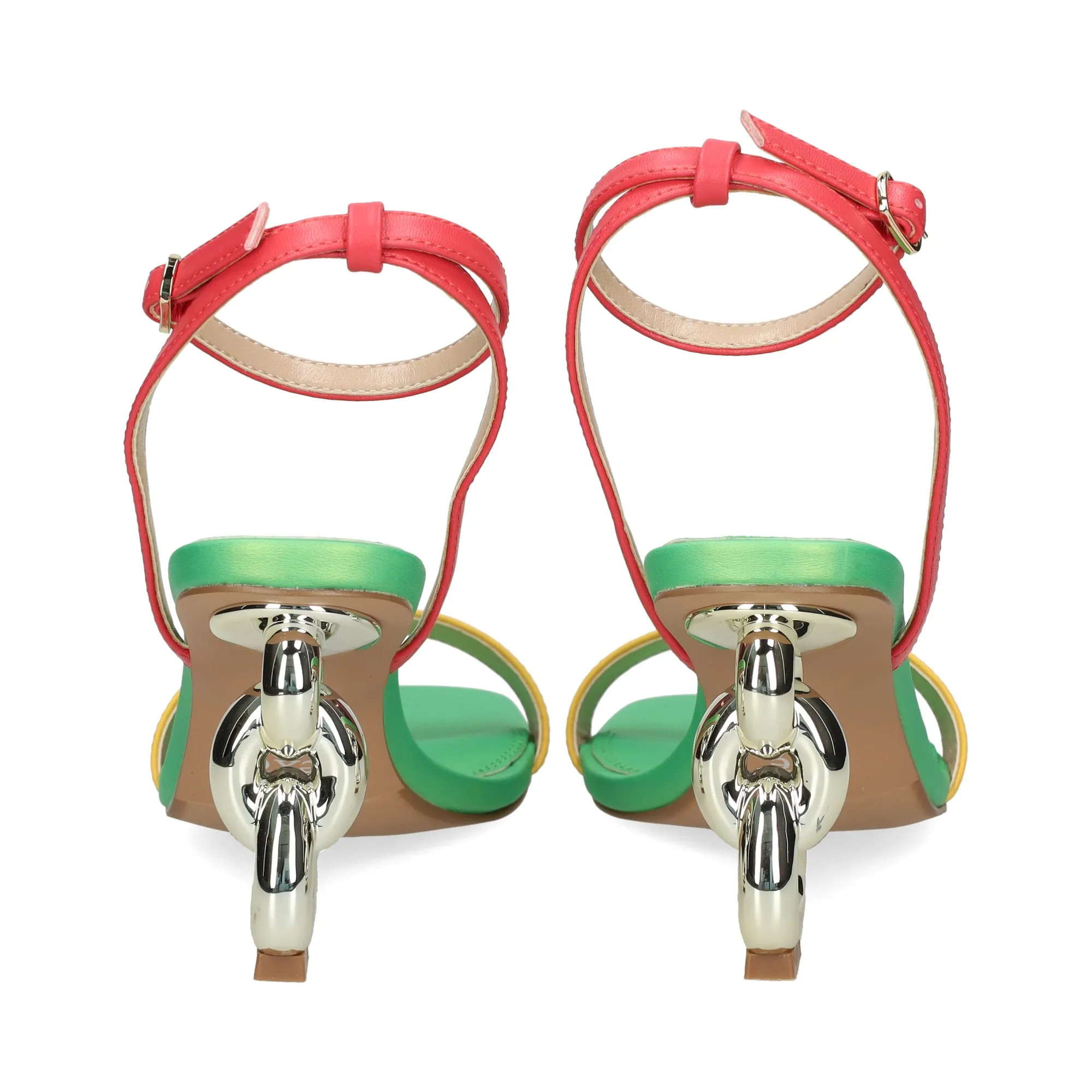 EXE Sandalias con tacón de Mujer VERDE