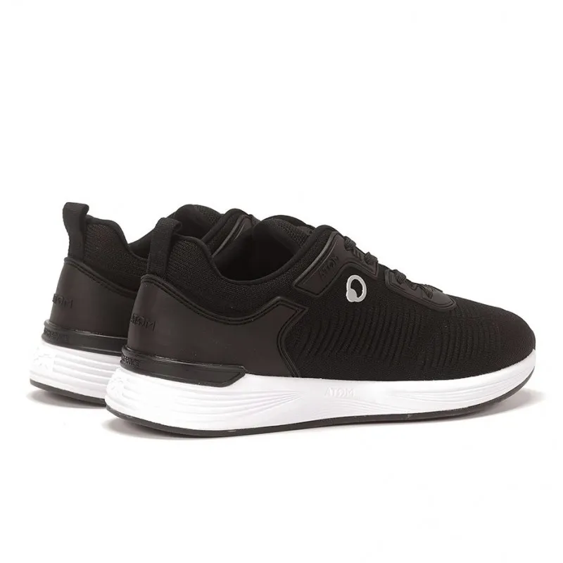 FLUCHOS Time AT107 Negro rosa y Blanco. Deportivo Atom cordones mujer