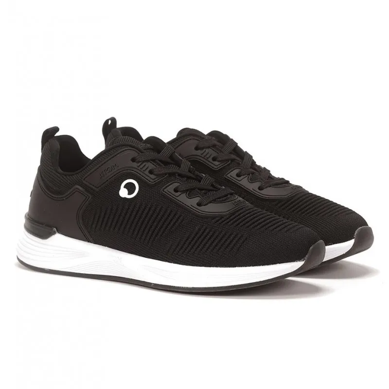FLUCHOS Time AT107 Negro rosa y Blanco. Deportivo Atom cordones mujer