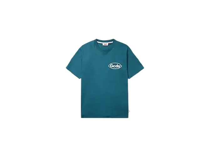 GCDS Lista de compras camiseta normal Azul 