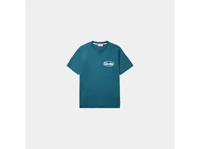 GCDS Lista de compras camiseta normal Azul 