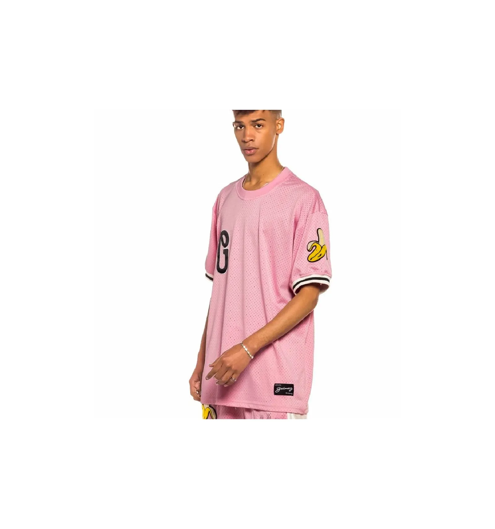 GRIMEY JUNGLE PUNCH MESH TEE PINK