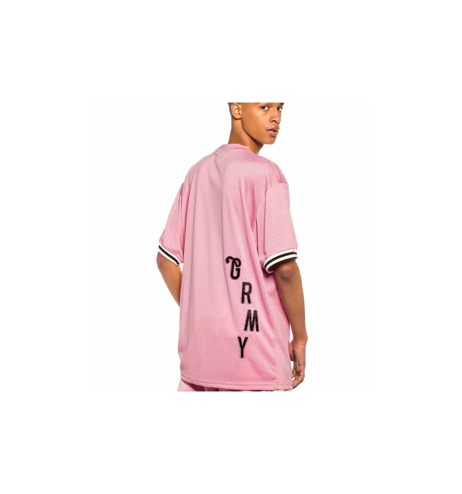 GRIMEY JUNGLE PUNCH MESH TEE PINK