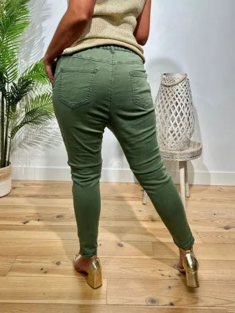 Jeans Baggy DASSEL Verde Militar