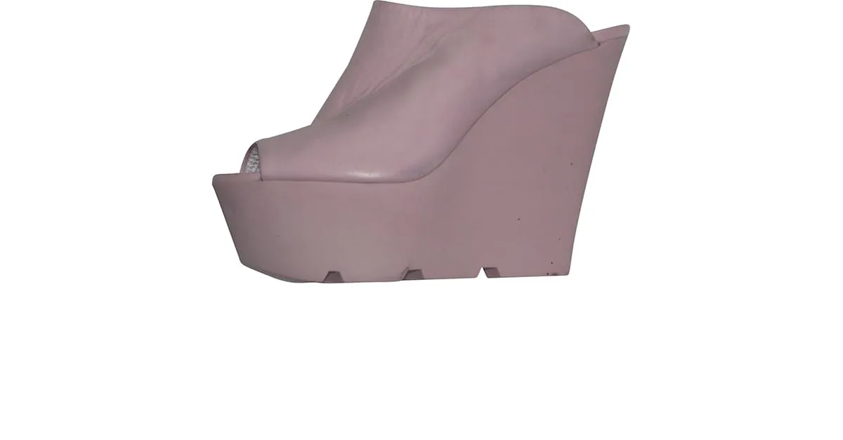 Kurt Geiger Mulas de cuña Rosa 