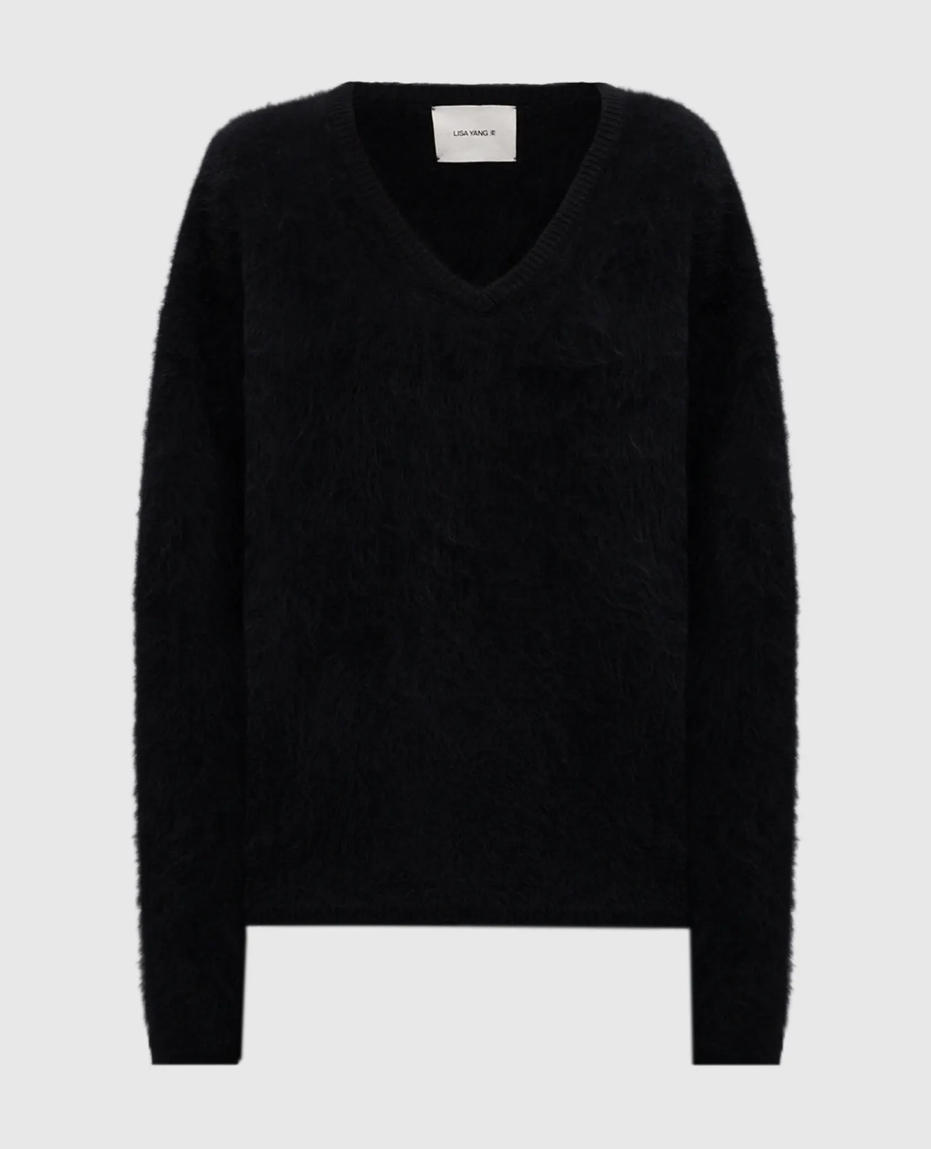 LISA YANG Margareta black cashmere pullover
