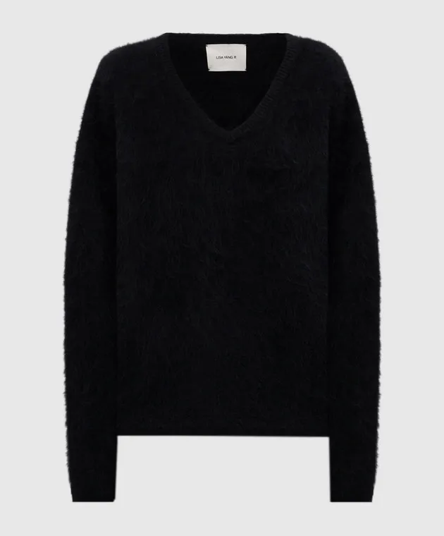 LISA YANG Margareta black cashmere pullover