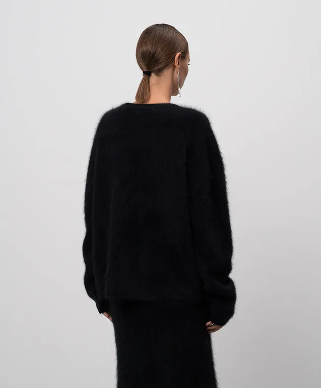 LISA YANG Margareta black cashmere pullover