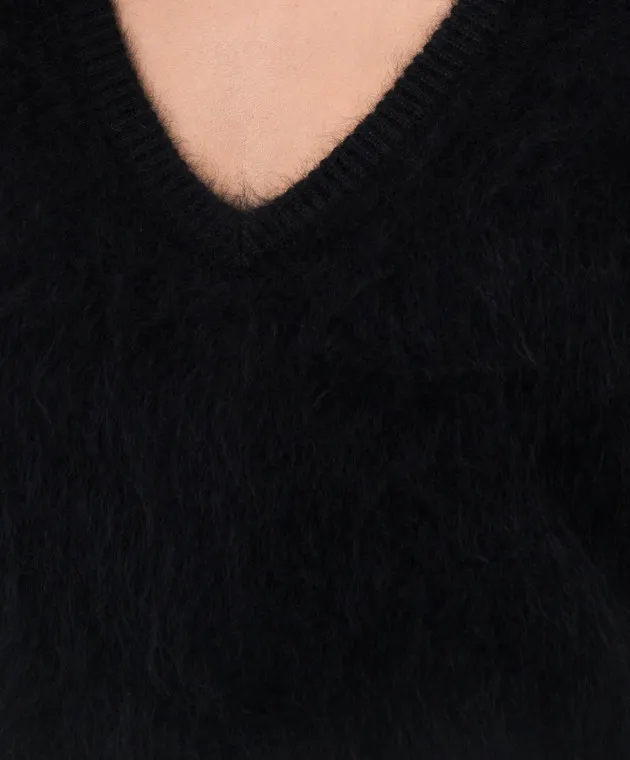 LISA YANG Margareta black cashmere pullover