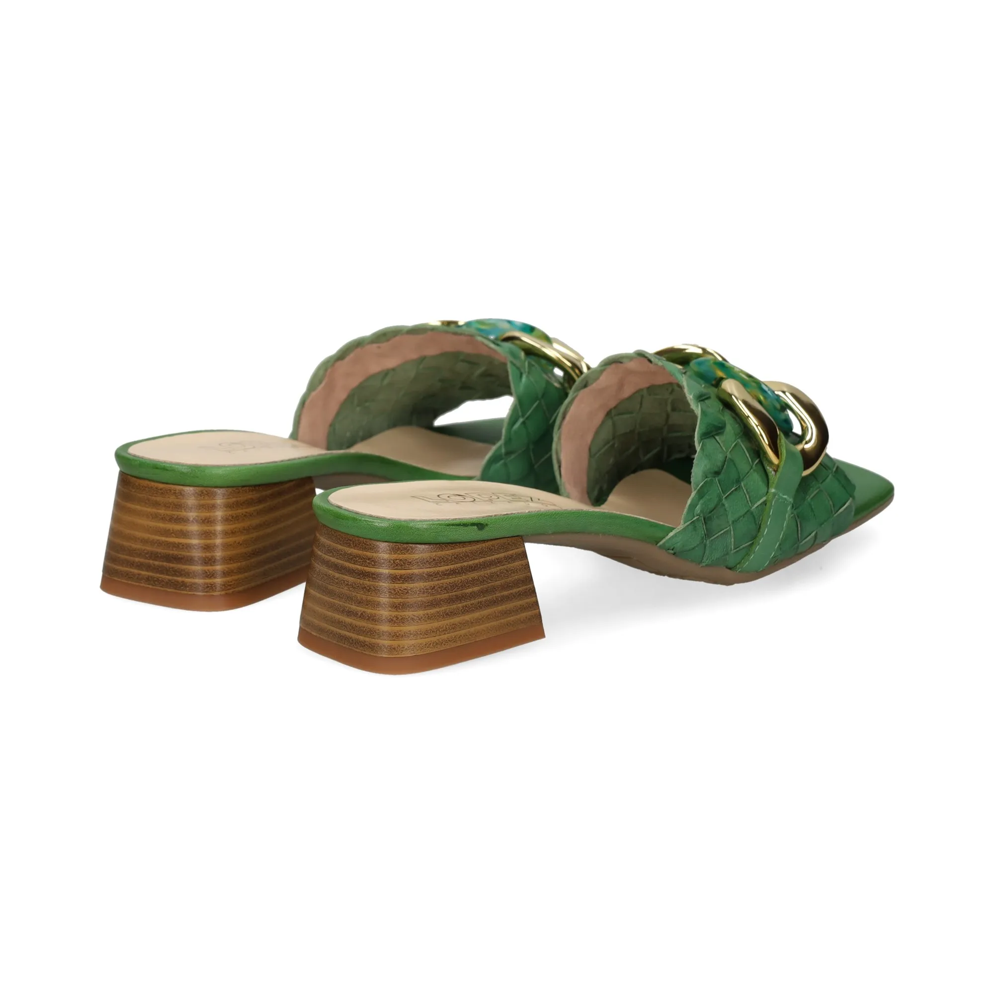 LÓPEZ Sandalias con tacón de Mujer ESMERALDA