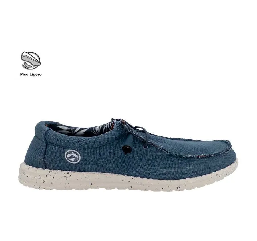 MOCASÍN J´HAYBER ZA582102 CHABE CASUAL CÓMODO Y LIGERO ZAPATO TEXTIL AZUL PARA HOMBRE PLANTILLA EXTRAÍBLE 27744