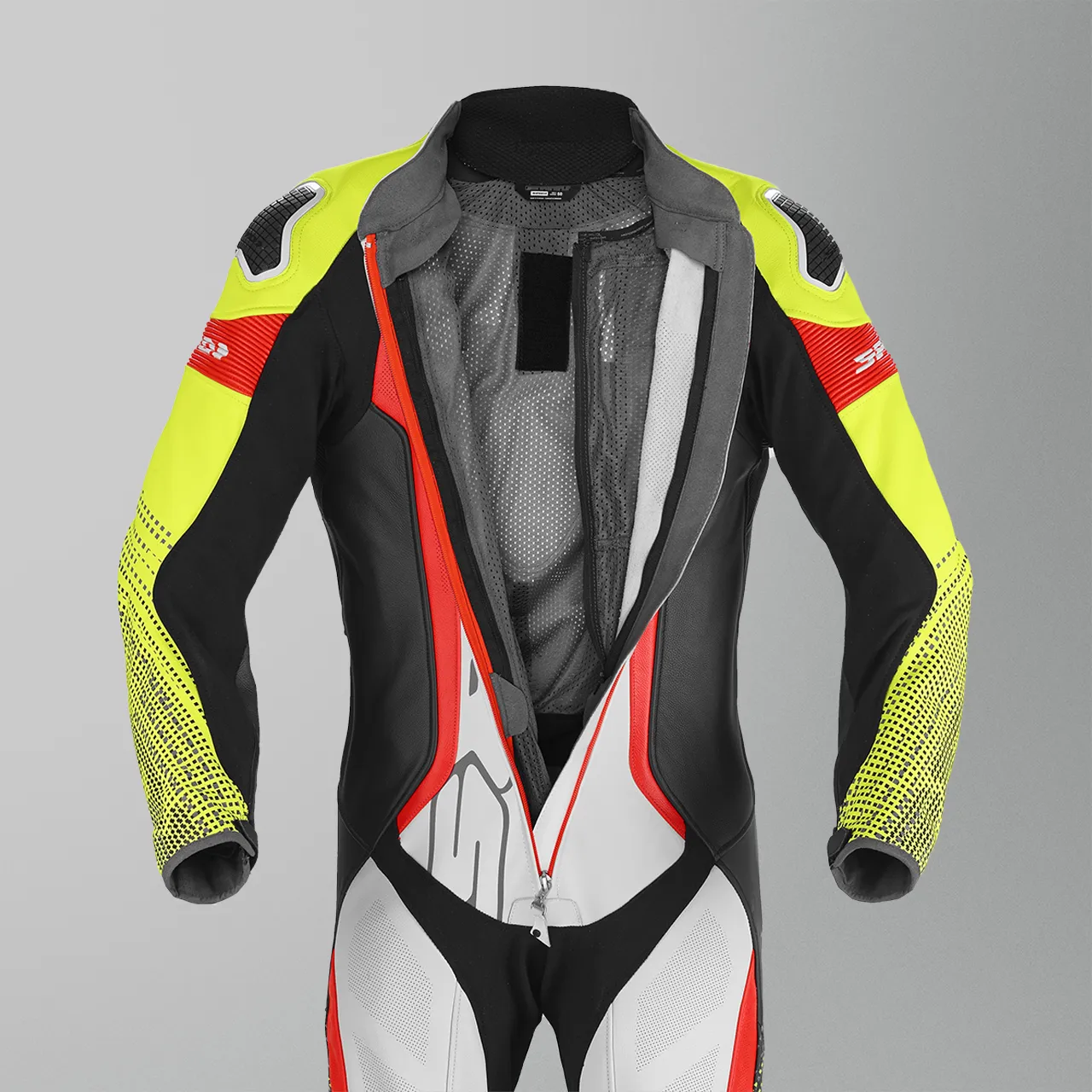 MONO DE CUERO SPIDI SUPERSONIC PRO NEGROAMARILLO FLUO