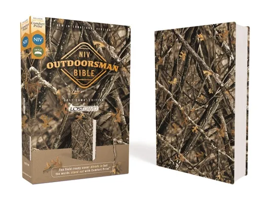 NIV, OUTDOORSMAN BIBLE, LOST CAMO EDITION, LEATHERSOFT, RED LETTER EDITION, COMFORT PRINT: THE FIELDREADY COVER BLENDS IN BUT T