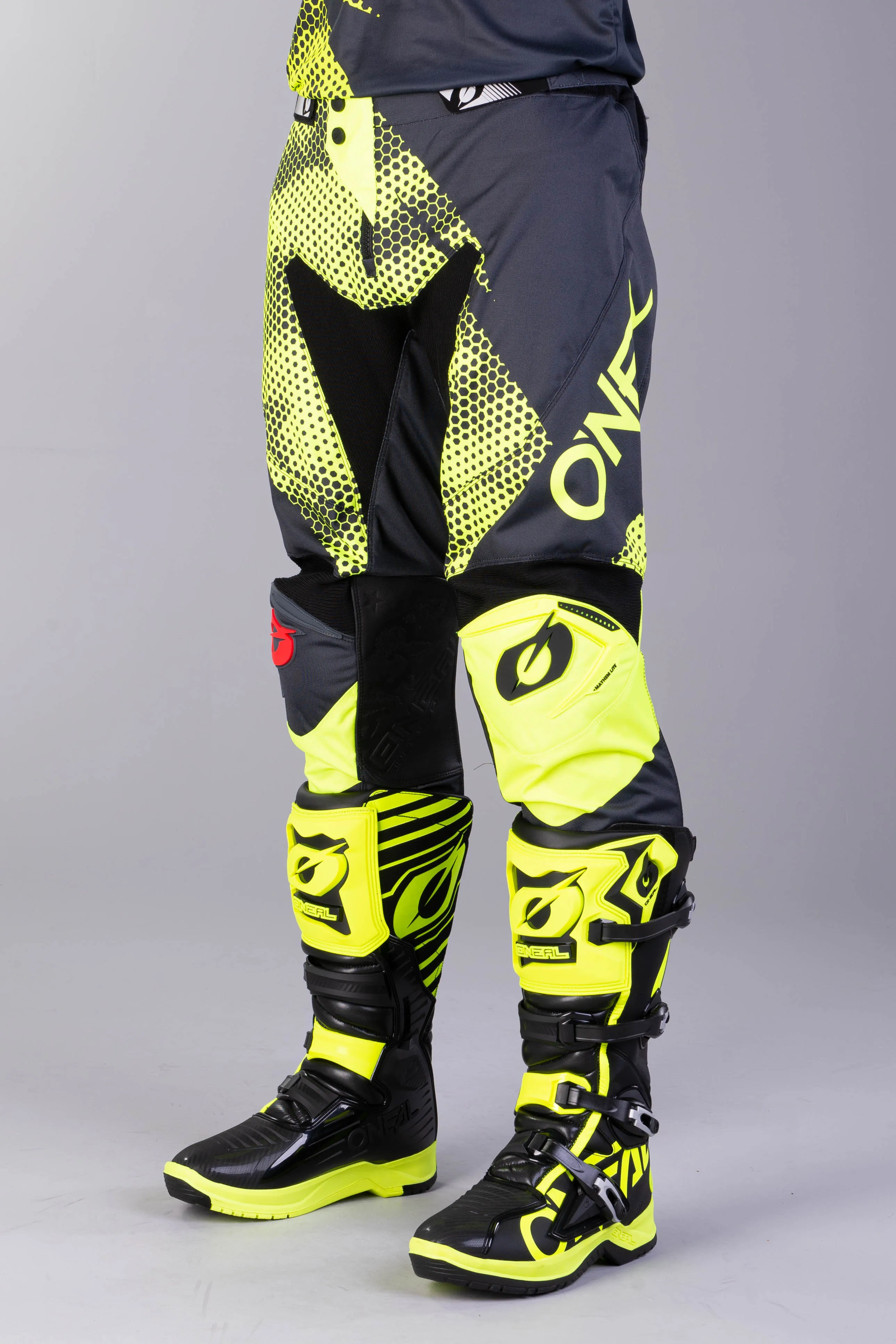 PANTALONES DE CROSS O'NEAL MAYHEM GRISAMARILLO