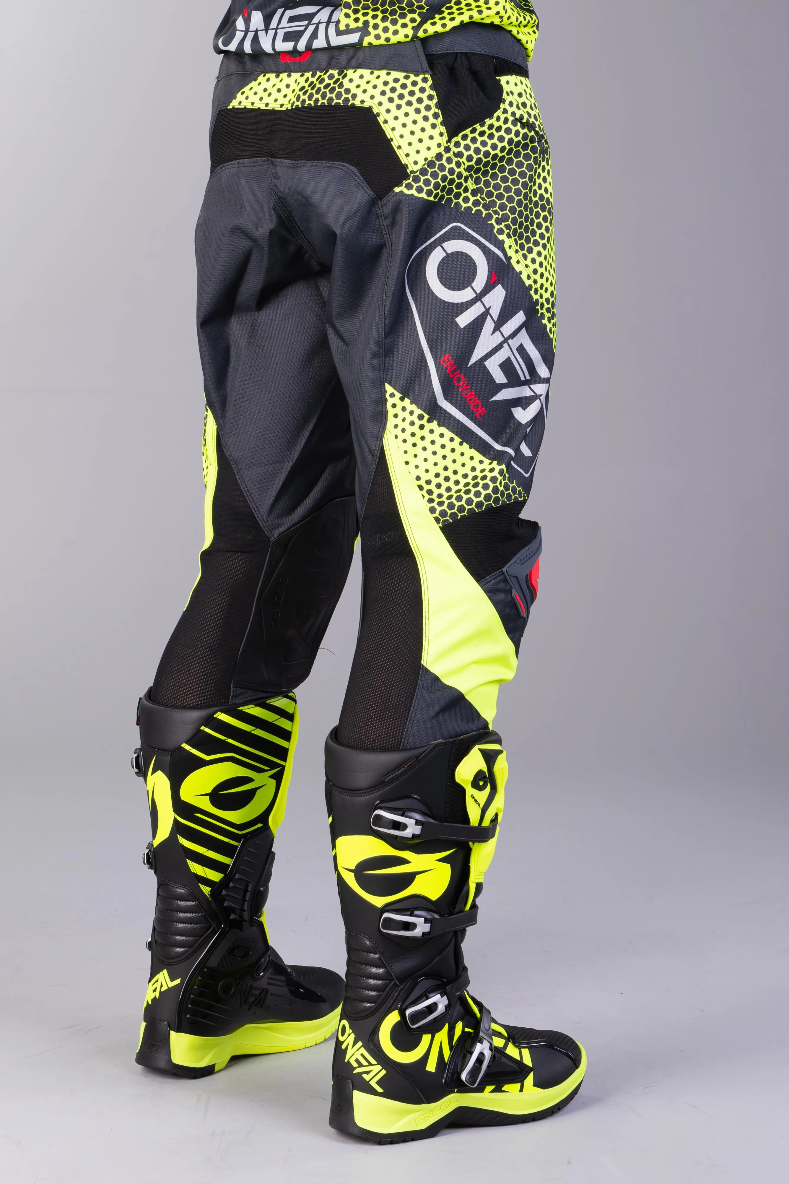 PANTALONES DE CROSS O'NEAL MAYHEM GRISAMARILLO