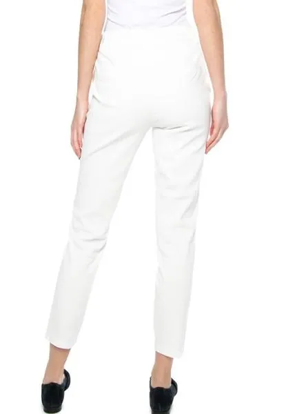 pantalones vila viseana blanco mujer