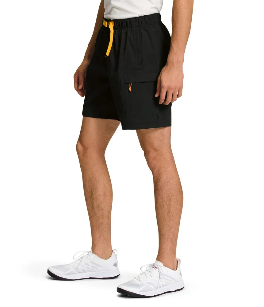 Pantaloneta Class V Belted Negra y Amarillo Hombre The North Face