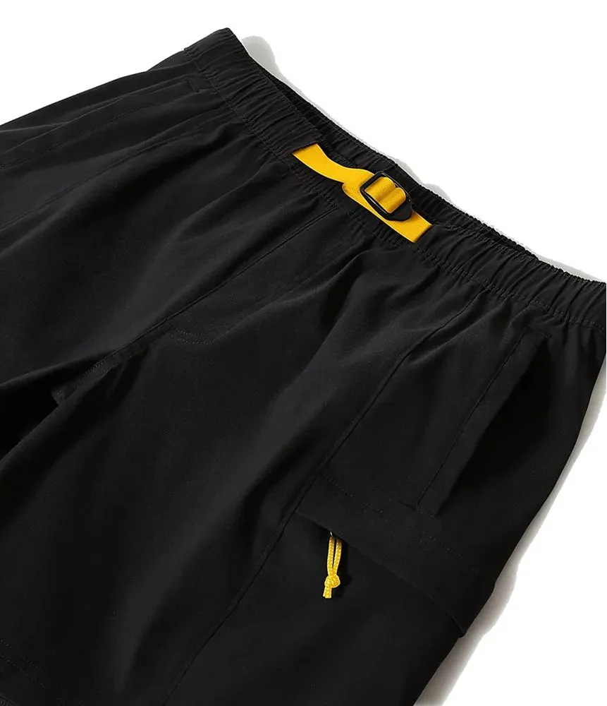 Pantaloneta Class V Belted Negra y Amarillo Hombre The North Face