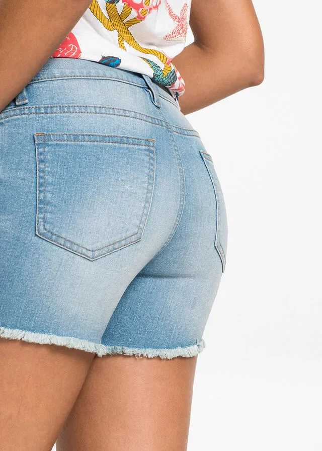 Pantalón corto vaquero Azul claro vaquero