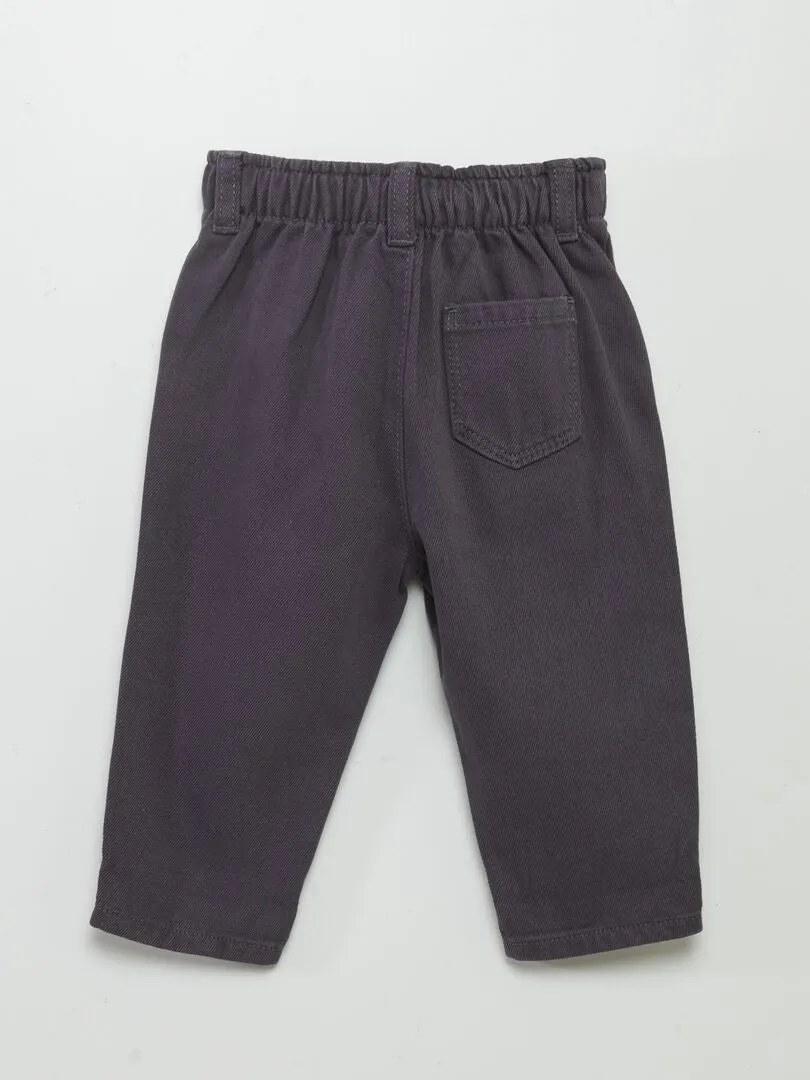 PANTALóN ESTILO PAPERBAG  GRIS