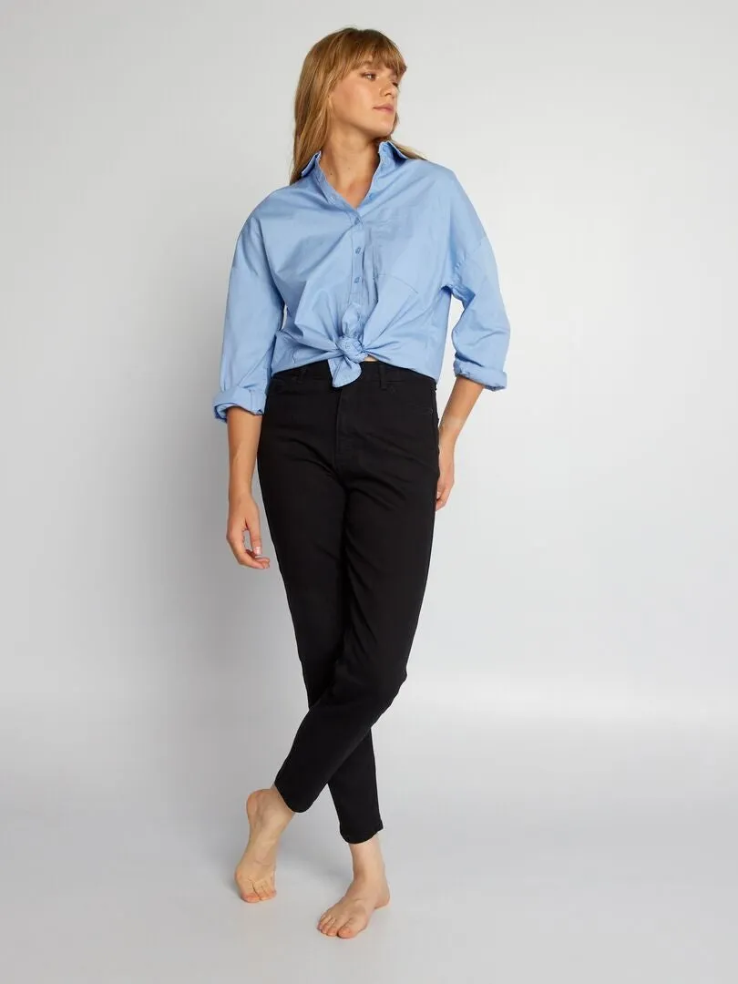 PANTALóN VAQUERO SLIM L30  NEGRO