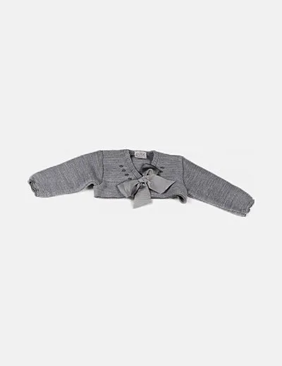 Paz rodriguez Chaqueta corta gris punto