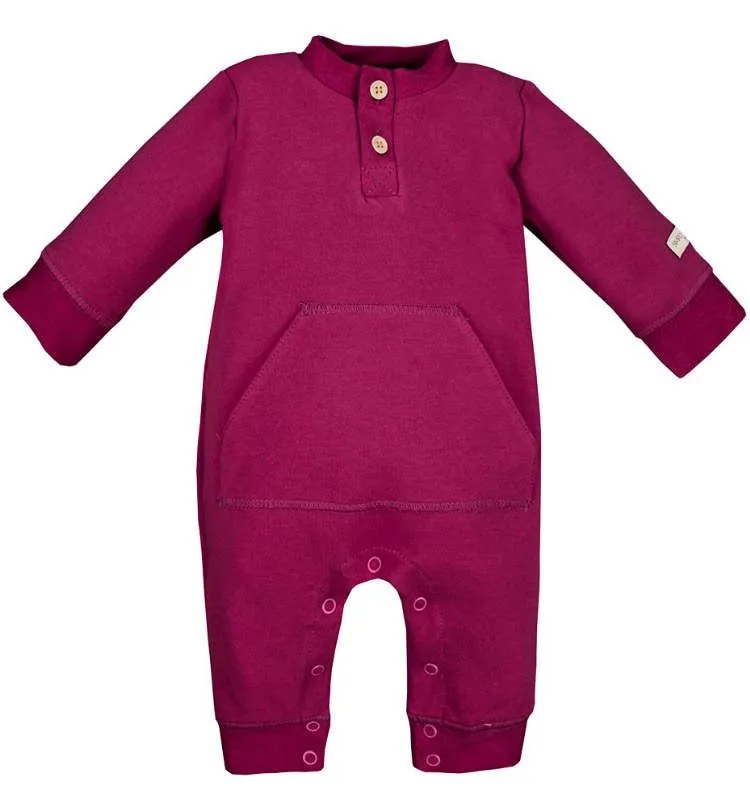 Pelele de niña rosa oscuro Simply Comfy