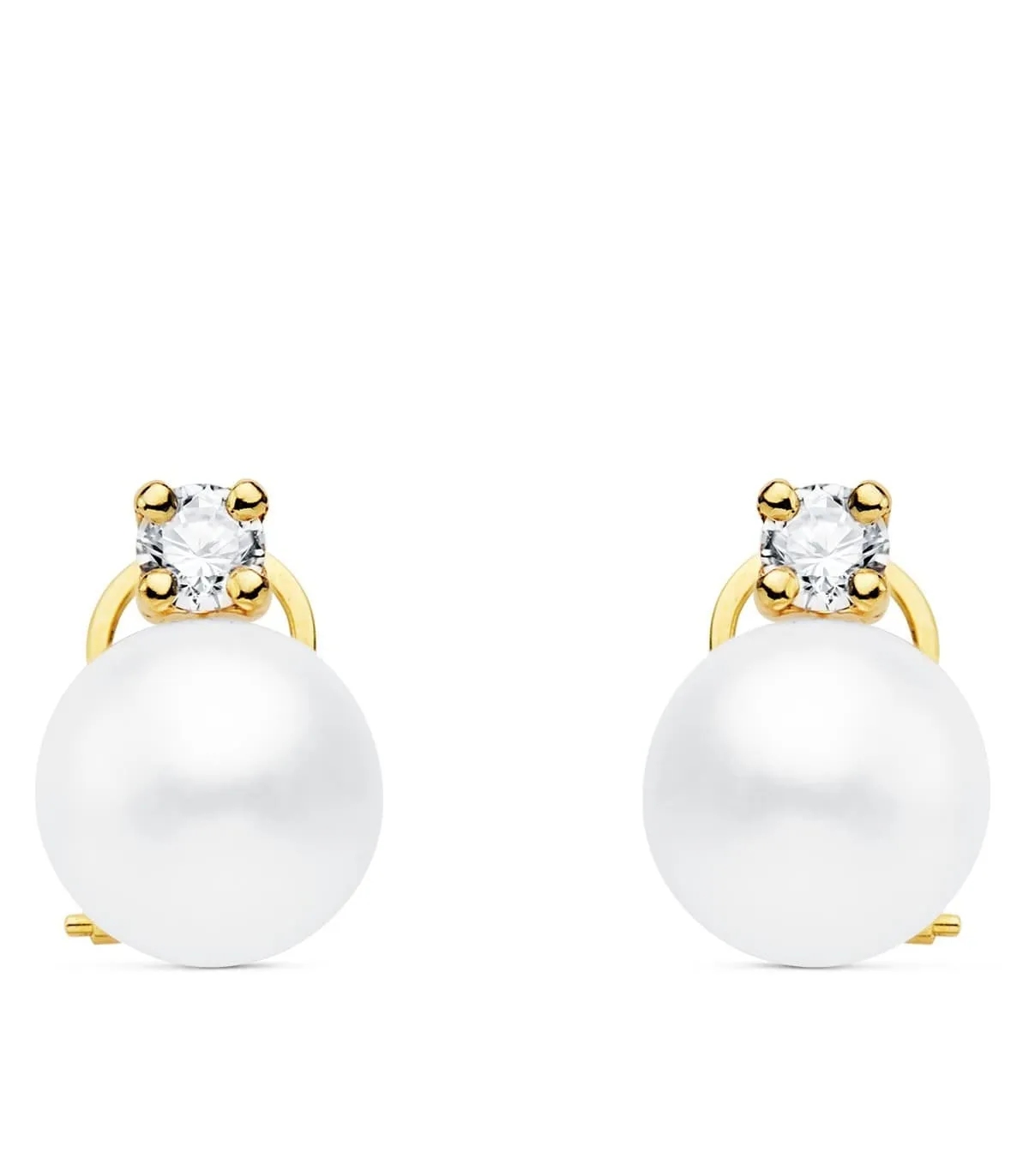 Pendientes Mujer Danae Oro Amarillo 18K Tu y yo
