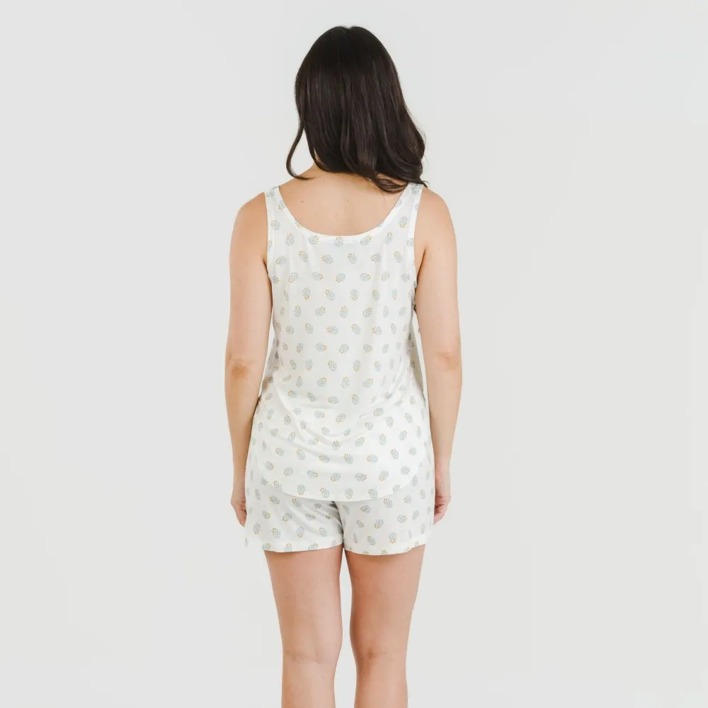 Pijama tirantes mujer viscosa Spring verde tiffany