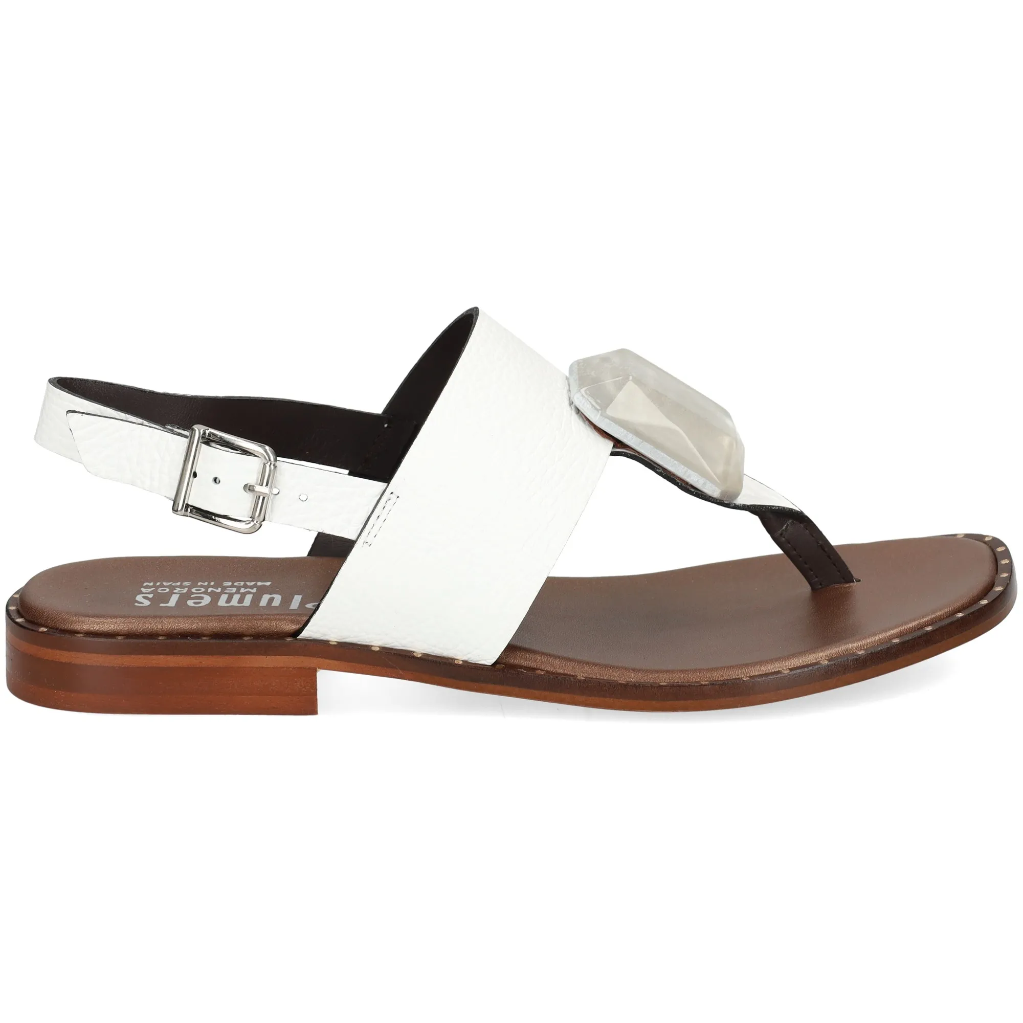 PLUMERS Sandalias planas de Mujer BLANCO