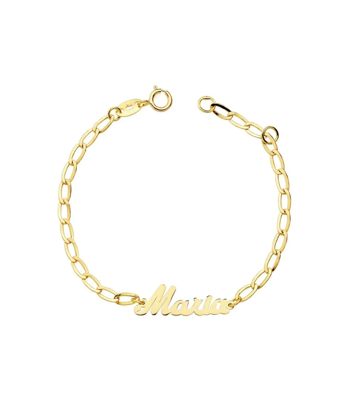 Pulsera bebé Oro amarillo 18K Nombre personalizable