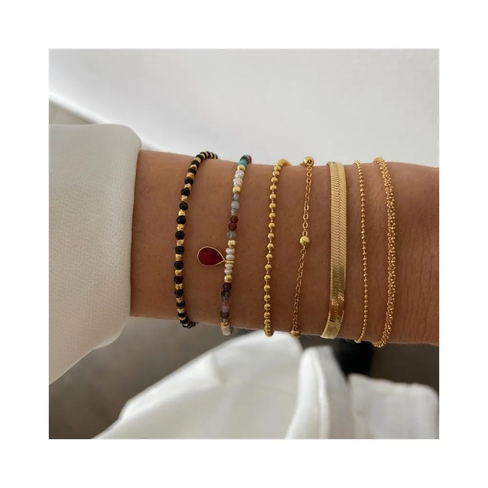 Pulsera Birdie Rubí Oro