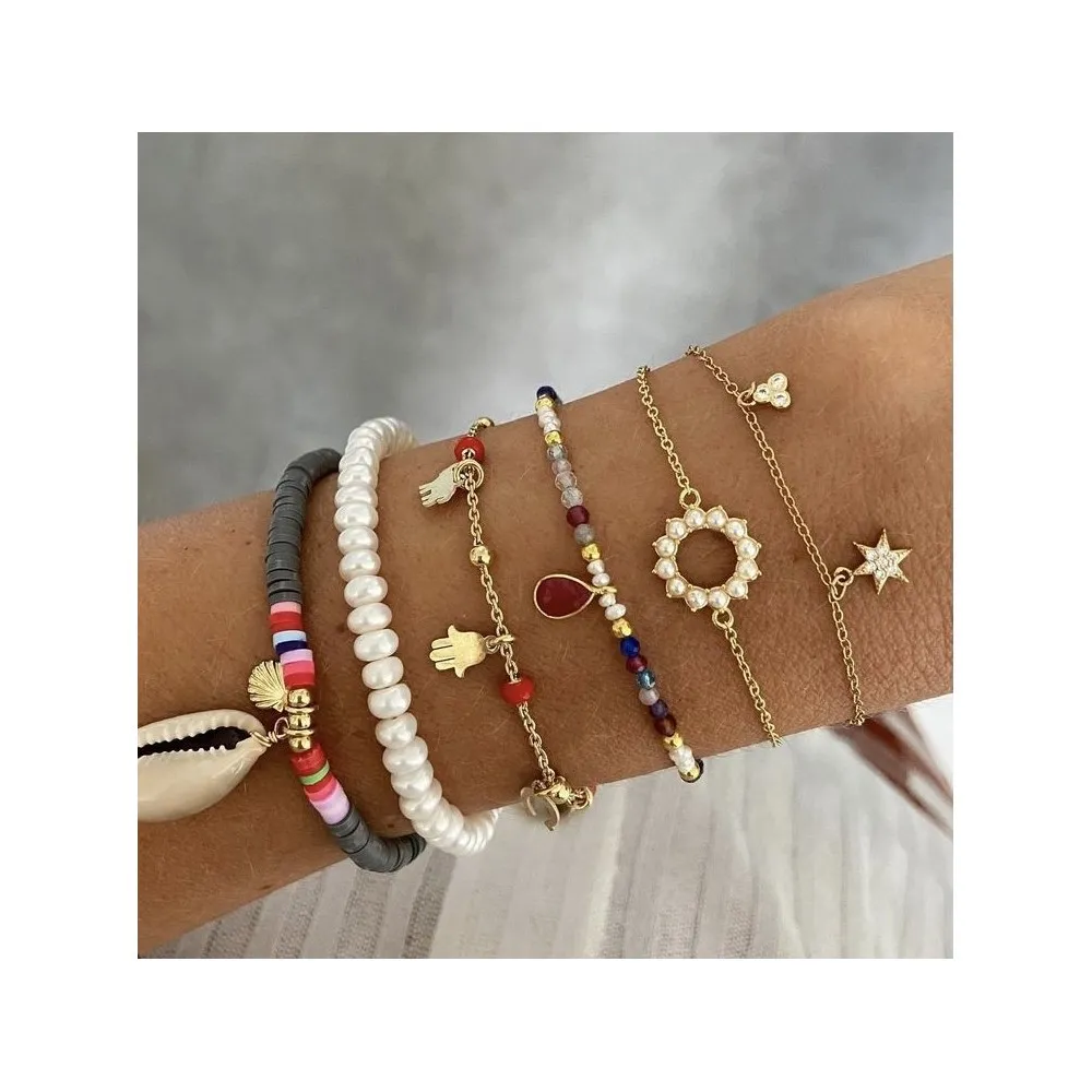Pulsera Birdie Rubí Oro