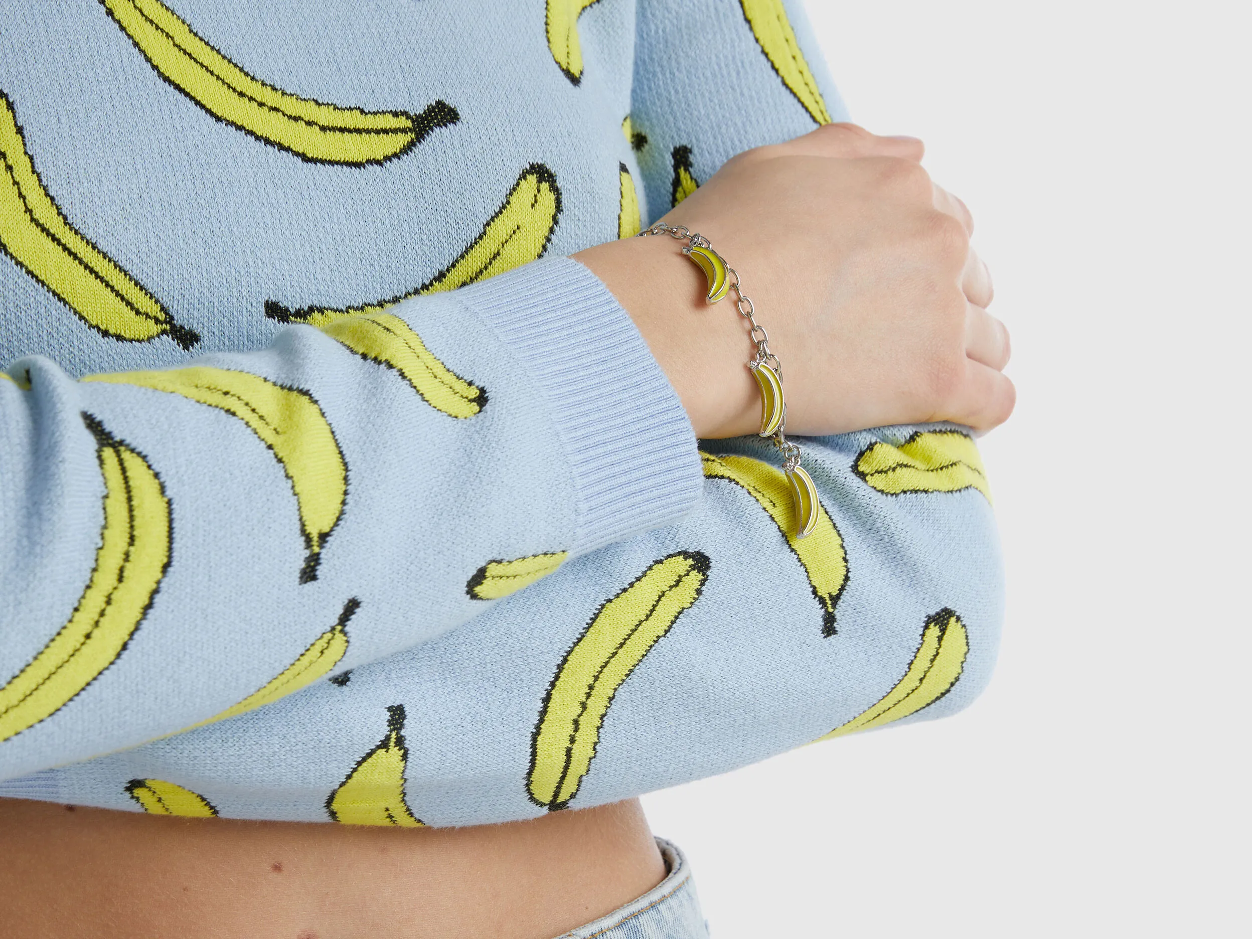 Pulsera con plátanos amarillos