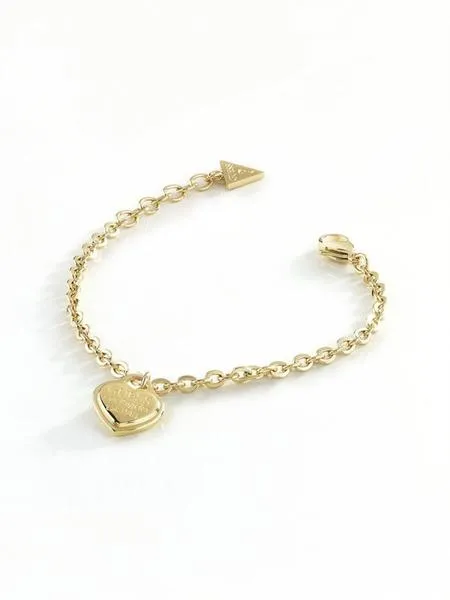 pulsera guess follow my charm coracón