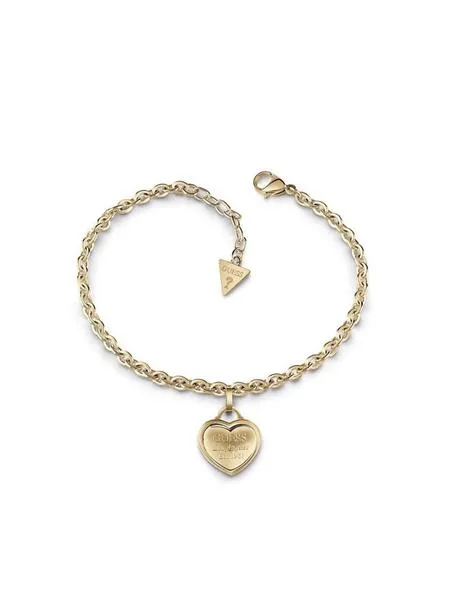 pulsera guess follow my charm coracón