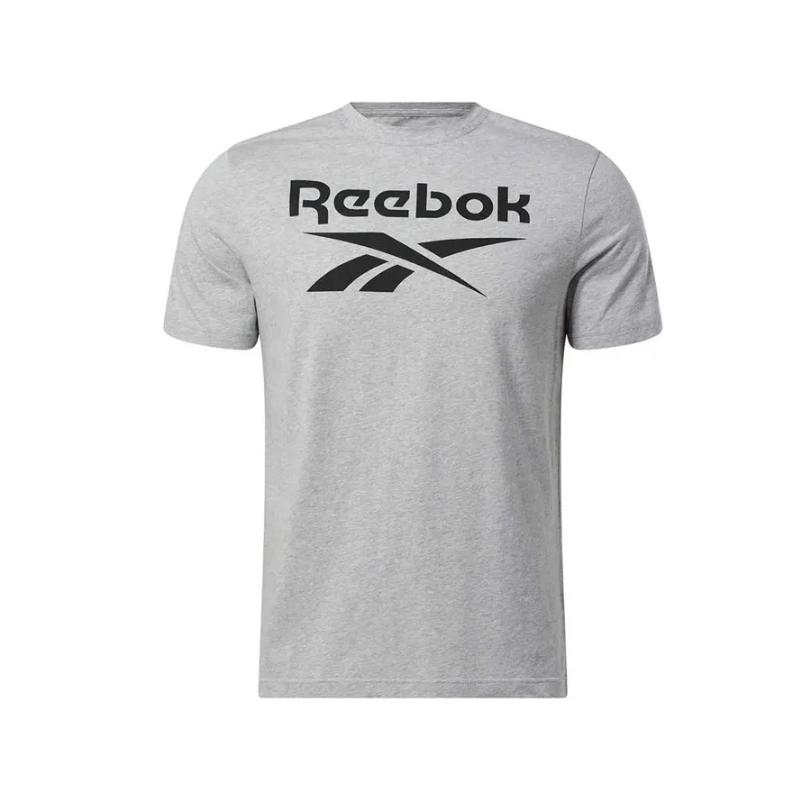 Reebok Camiseta Hombre RI BIG STACKED LOGO GRIS