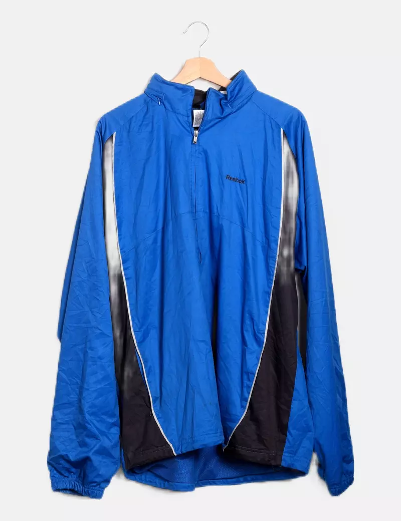Reebok Chaqueta azul impermeable