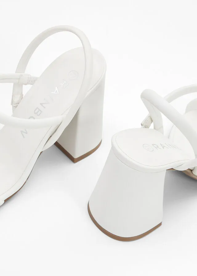 Sandalias de tacón Blanco