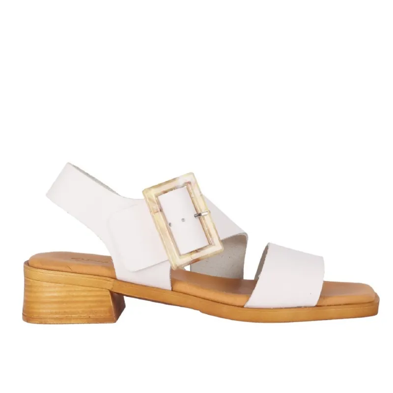 Sandalias De Tacón Chika10 Polea Mujer Blanco