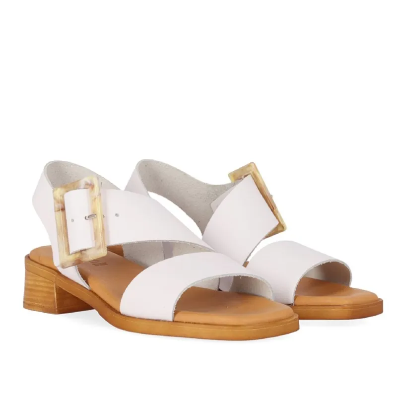 Sandalias De Tacón Chika10 Polea Mujer Blanco