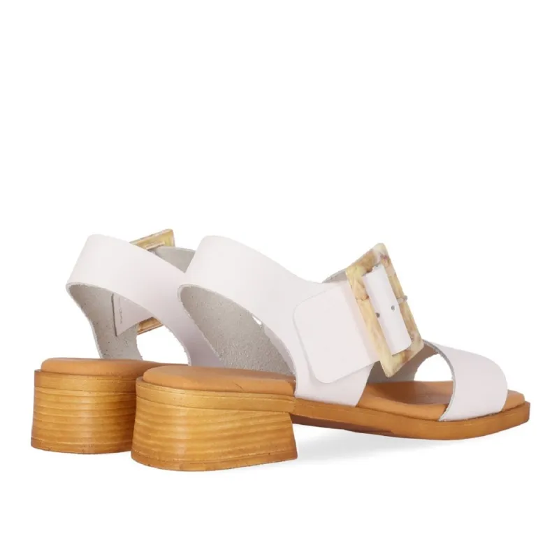 Sandalias De Tacón Chika10 Polea Mujer Blanco