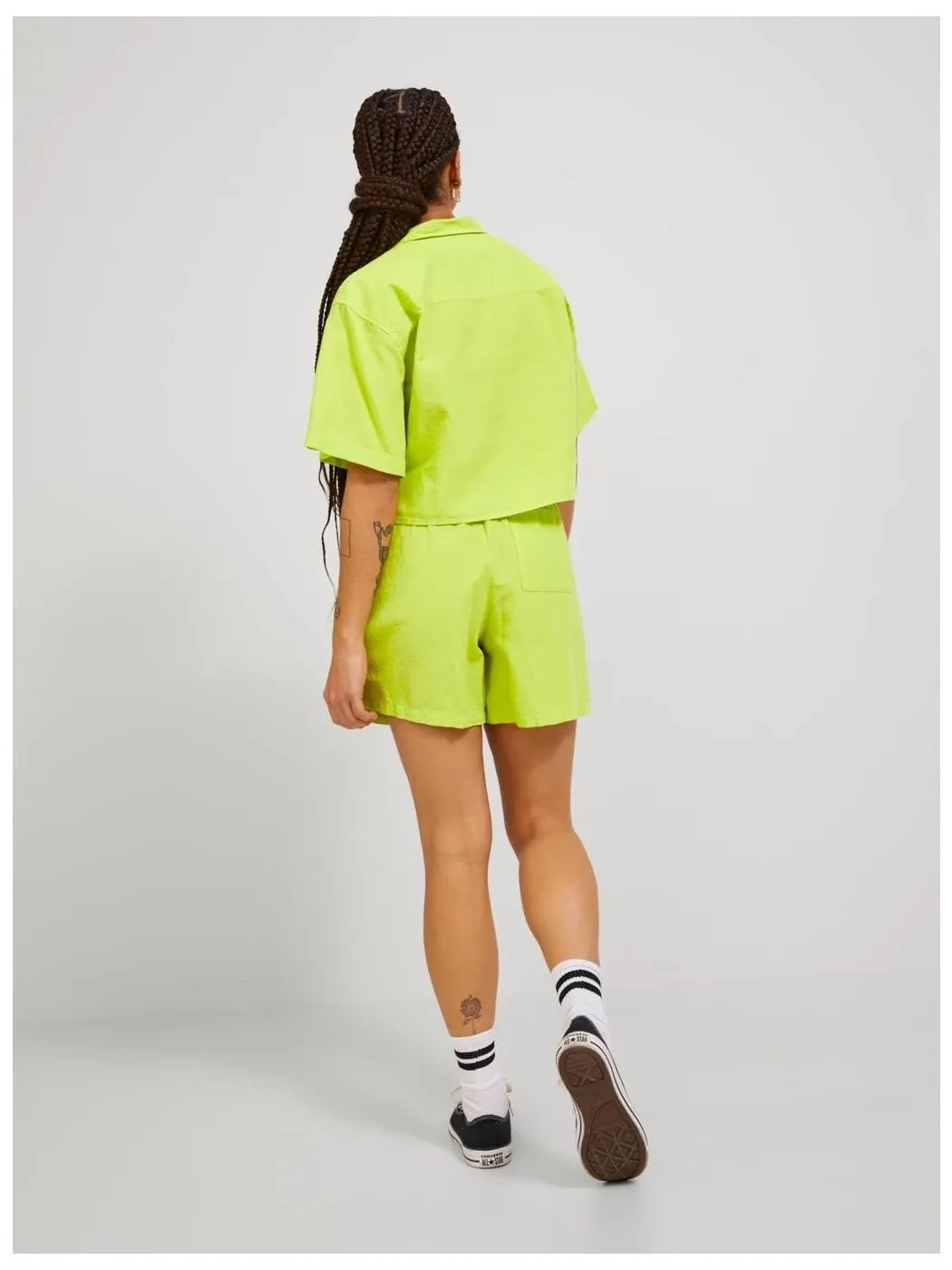 SHORT JJXX JACK & JONES MUJER JXMAY LINEN AMARILLO LIMA