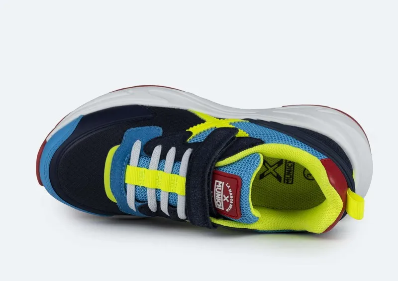 Sneakers Munich MINITRACK textil marino