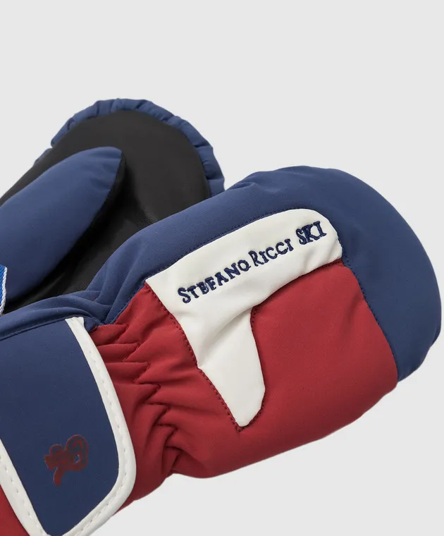 Stefano Ricci Children's mittens with embroidery